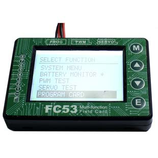 FC53 Field Card Program card and Battery voltage meter